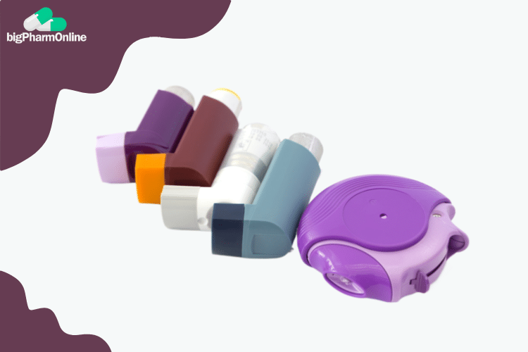 a group of inhalers
